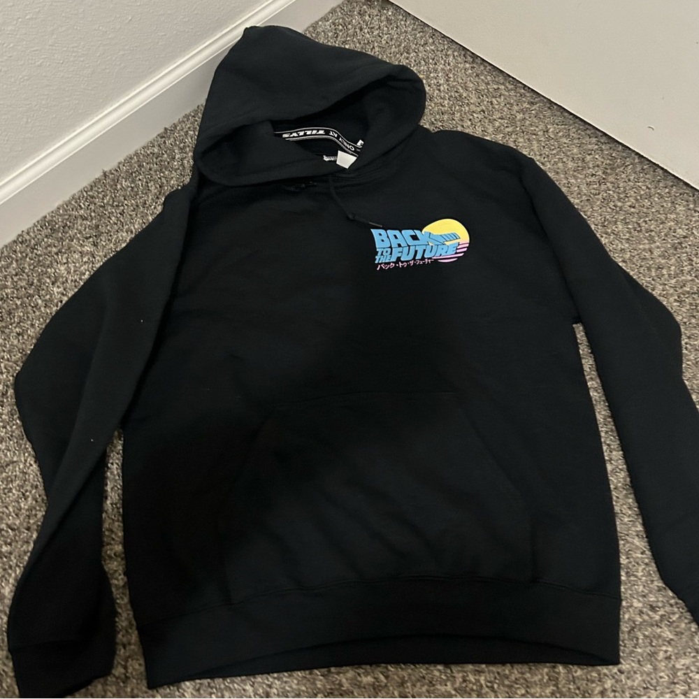 A Tilly’s back to the future men’s hoodie (kanji)